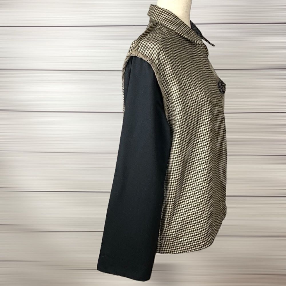 Patchwork Colorblock Jacket Handmade by Markie Roe Designs Boxy Style size M - Picture 8 of 15